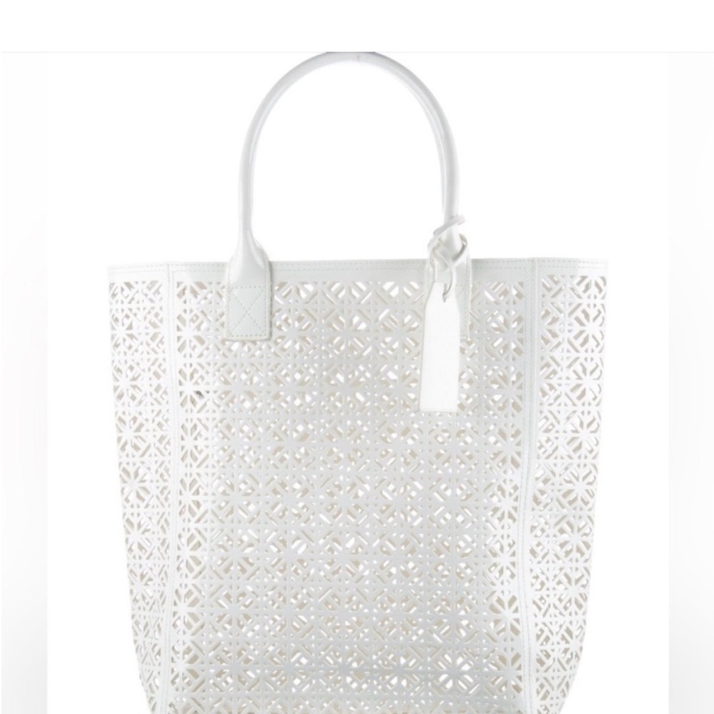 Torture Burch Elegant White Tote Bag